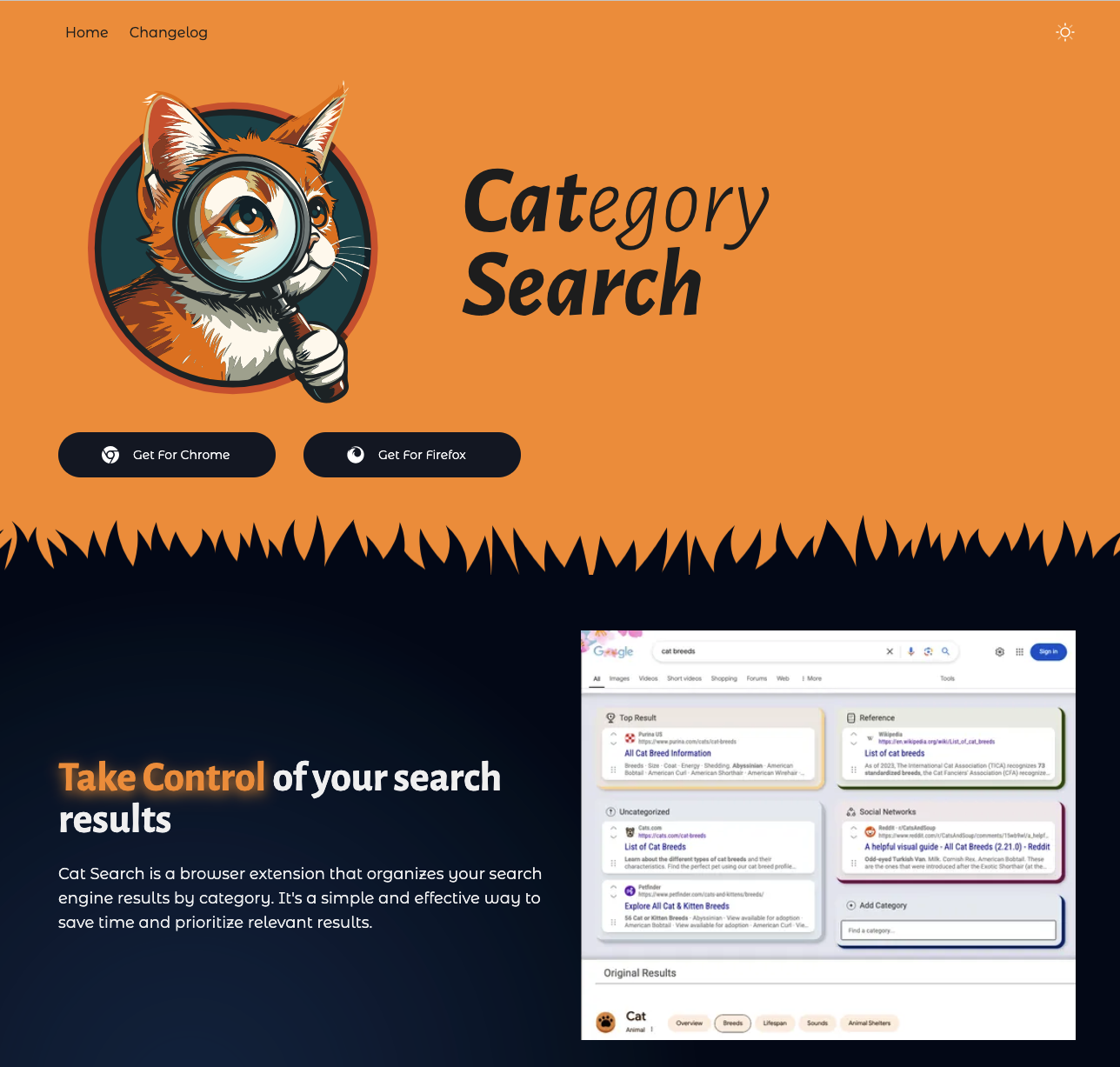 Cat Search Site