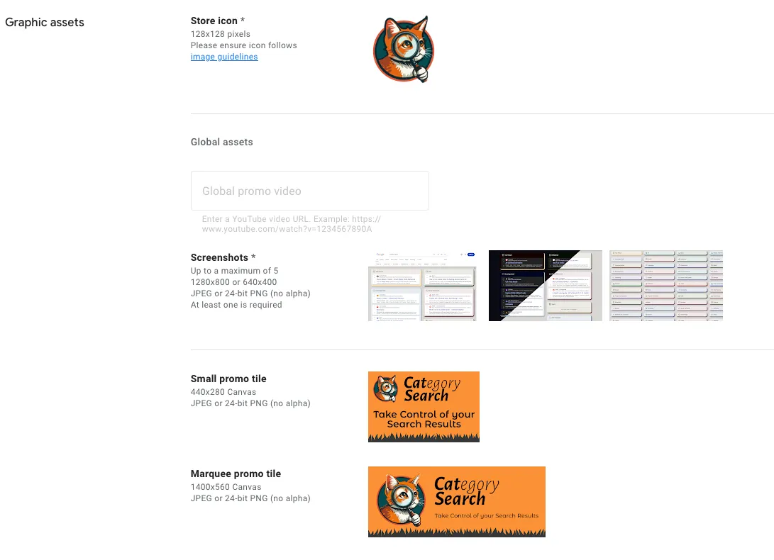 Chrome extension image requirements